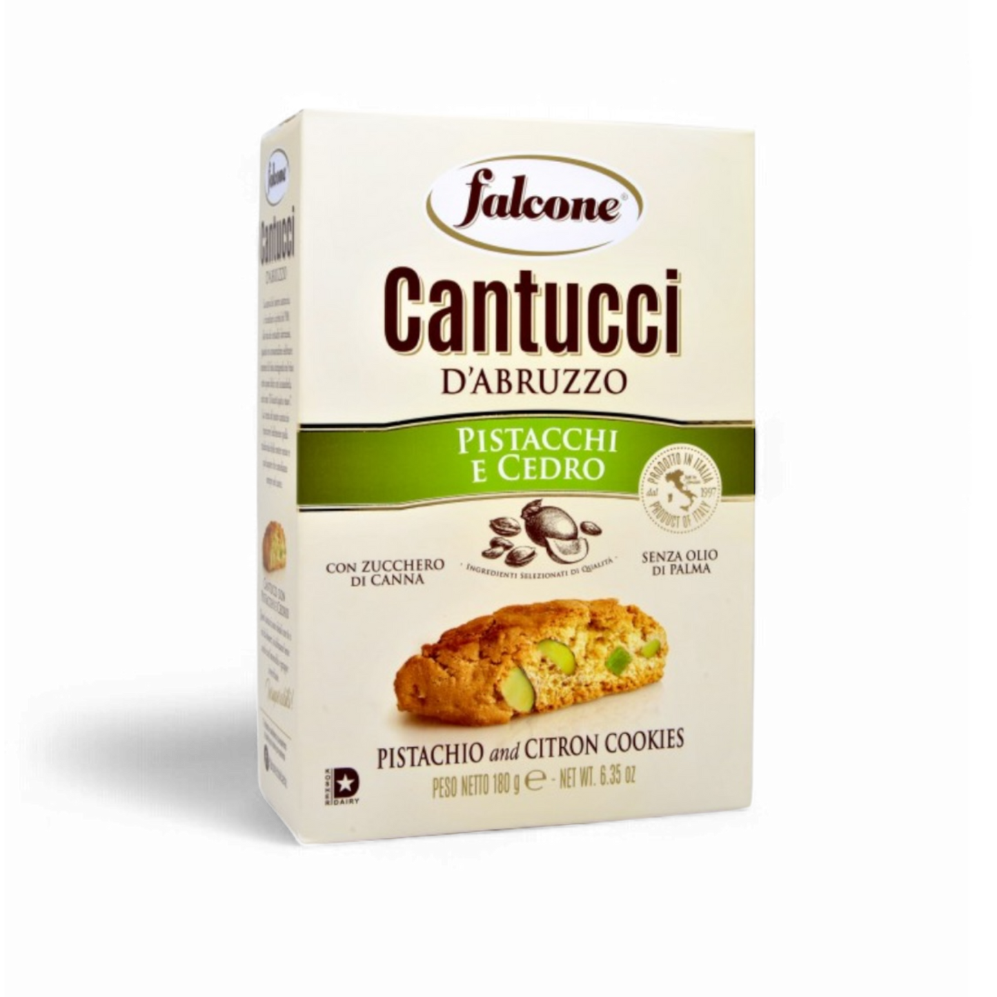 Cantucci mit Pistazie und Cedro (Zeder) - Falcone - 180 g