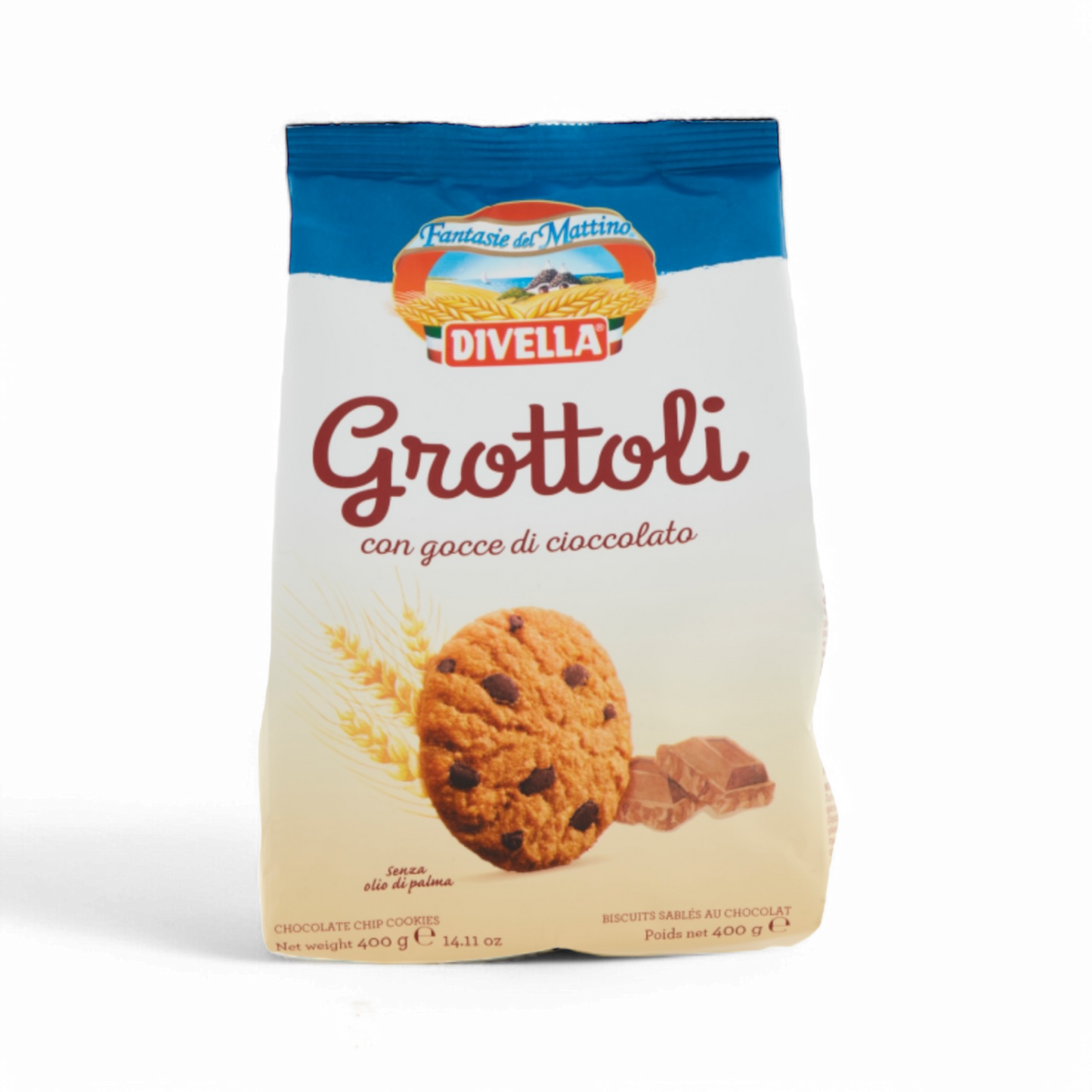 Divella - Grottoli Kekse mit Schokotropfen - 400g