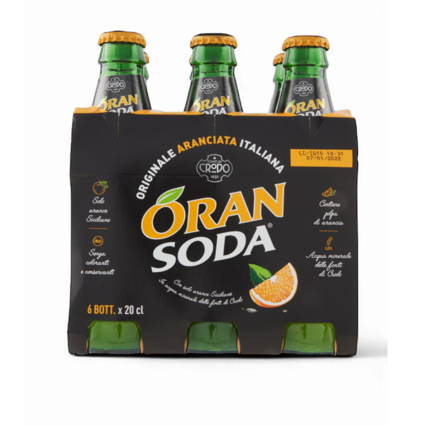 Crodo - Oransoda/Orangenlimonade - 6x20cl