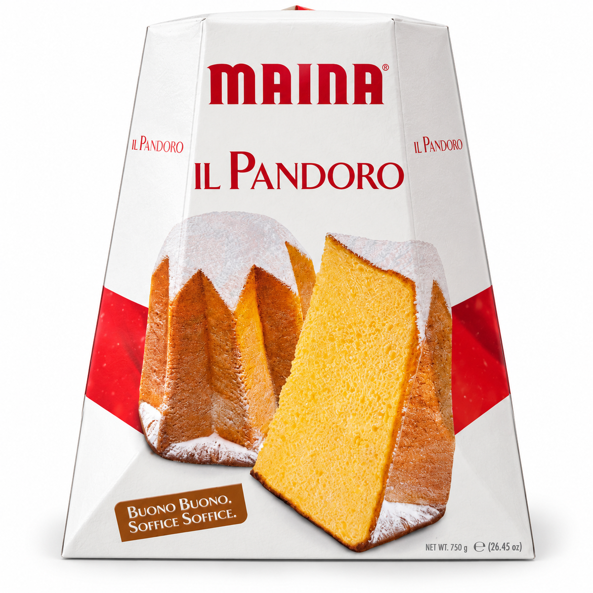 Maina - Pandoro Classico – Italienischer Hefekuchen mit Puderzucker - 750 g