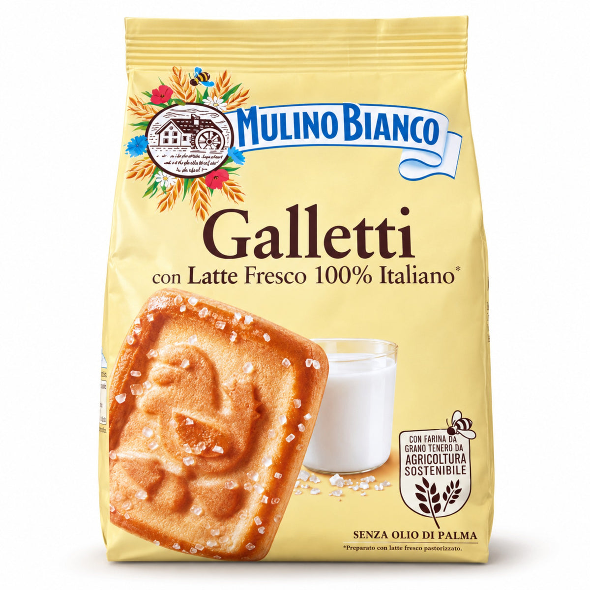 Mulino Bianco - Galletti - Kekse mit frischer italienischer Milch - 350 g
